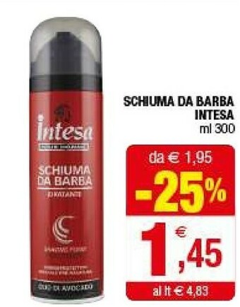 Iperal Intesa Schiuma Da Barba offerta