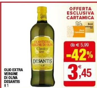 Iperal Desantis Olio Extra Vergine Di Oliva offerta