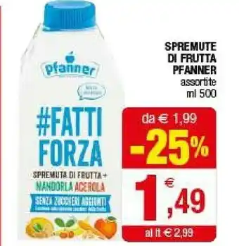 Iperal Pfanner Spremute Di Frutta offerta