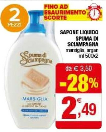 Iperal Spuma Di Sciampagna Sapone Liquido offerta