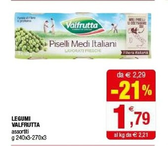Iperal Valfrutta Legumi offerta