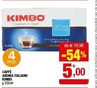 Iperal Kimbo Caffe Aroma Italiano offerta