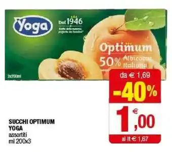 Iperal Yoga Optimum 50% Di Albicocca 600 G(ml) offerta