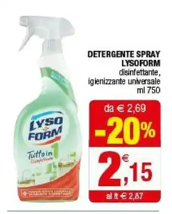 Iperal Lysoform Detergente Spray offerta