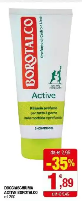 Iperal Borotalco Docciaschiuma Active offerta
