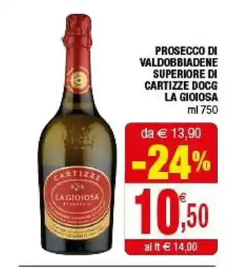 Iperal La Gioiosa Prosecco Di Valdobbiadene Superiore Di Cartizze DOCG offerta