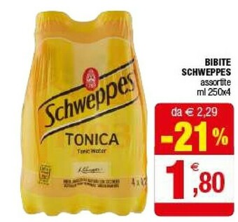 Iperal Schweppes Bibite offerta