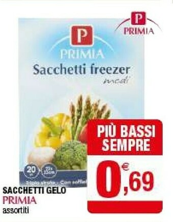 Iperal Primia Sacchetti Gelo offerta
