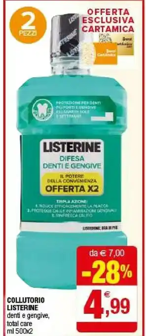 Iperal Listerine Collutorio Denti E Gengive offerta