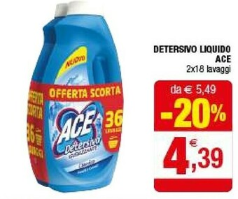 Iperal Ace Detersivo Liquido offerta