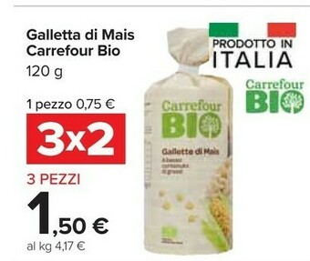 Carrefour Market Carrefour - Gallette Di Mais Bio offerta