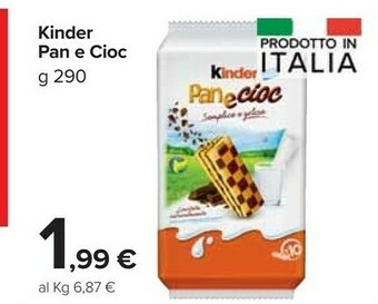 Carrefour Market Ferrero Kinder PaneCioc Star Wars 290 G(ml) offerta