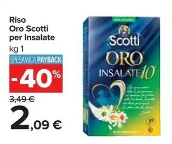 Carrefour Market Scotti Riso - Riso Oro Per Insalate 1000 G(ml) offerta