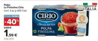 Carrefour Market Cirio La Finissima Polpa offerta