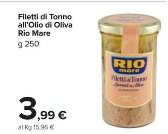 Carrefour Market Rio Mare Filetti Di Tonno All'olio Di Oliva offerta