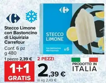 Carrefour Market Stecco Limone Con Bastoncino Di Liquirizia offerta