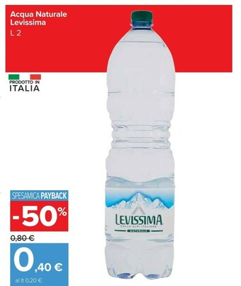 Carrefour Market Levissima Acqua Minerale Naturale offerta