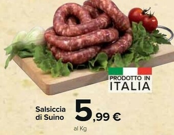 Carrefour Market Salsiccia Di Suino offerta