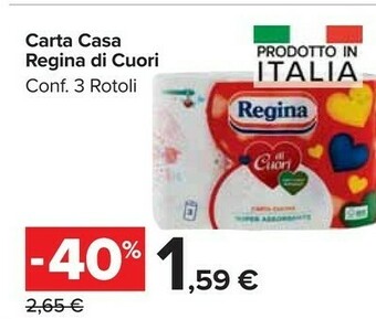 Carrefour Market Regina Carta Casa Di Cuori offerta