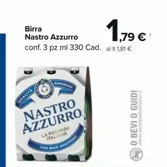 Carrefour Market Nastro Azzurro Birra Superiore Italiana 330 G(ml) offerta