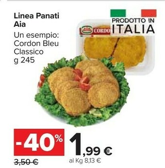 Carrefour Market Aia Cordon Bleu Classico Prosciutto E Formaggio 245 G(ml) offerta