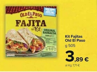 Old el paso Kit Fajitas