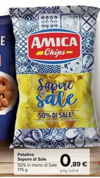 Carrefour Amica Chips Patatine Sapore Di Sale offerta