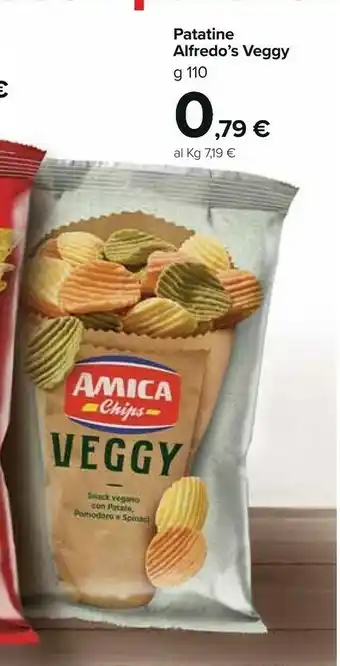 Carrefour Amica Chips Patatine Alfredo's Veggy offerta