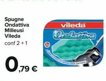 Carrefour Vileda Spugne Ondattiva Milleusi offerta