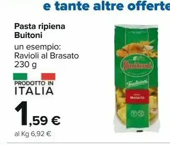 Carrefour Buitoni Pasta Ripiena Ravioli Al Brasato 230 G offerta