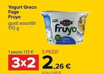 Carrefour Fage Yogurt Greco Fruyo 170 G offerta