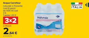 Carrefour Carrefour Acqua Minerale Naturale offerta