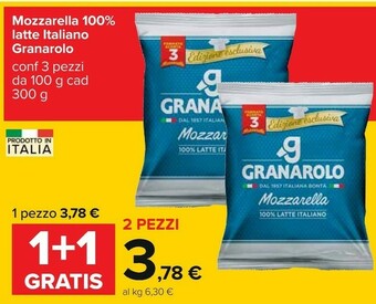 Carrefour Granarolo Mozzarella 100% Latte Italiano 300 G offerta