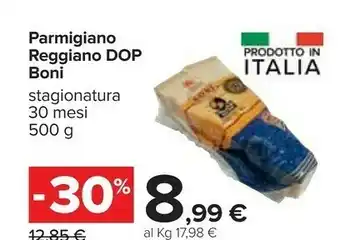 Carrefour Boni Parmigiano Reggiano DOP Oltre 30 Mesi offerta