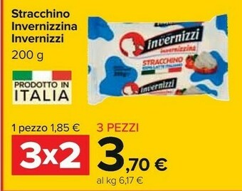 Carrefour Invernizzi Na Stracchino 100% Latte Italiano 200 G(ml) offerta