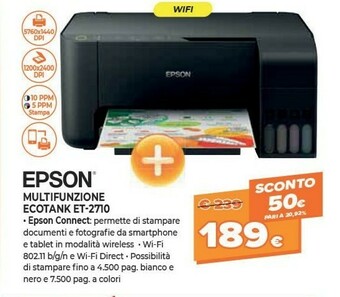 Expert Epson EcoTank ET-2710 offerta