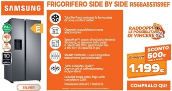 Expert Samsung RS68A8531S9 Frigorifero Side-by-side Libera Installazione 634 L E Argento offerta