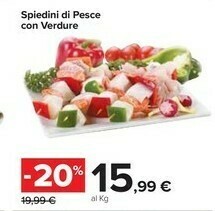 Carrefour Market Spiedini Di Pesce Con Verdure offerta