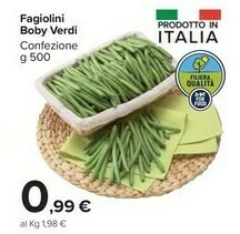 Carrefour Market Fagiolini Boby Verdi offerta
