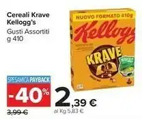 Carrefour Market Kelloggs Kellogg's - Krave Dark Choco 410 G(ml) offerta