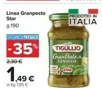 Carrefour Market Star Gran Pesto Alla Genovese Delicato E Cremoso Tigullio 190 G(ml) offerta