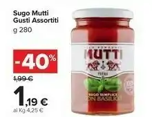 Carrefour Market Mutti Sugo Pomodoro E Olive 280 G(ml) offerta