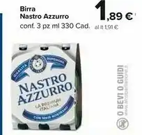 Carrefour Market Nastro Azzurro Birra 330 G(ml) offerta