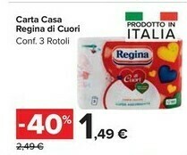 Carrefour Market Regina Carta Casa Di Cuori offerta