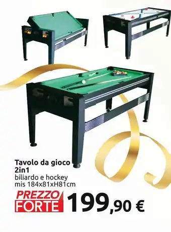 Tavolo da gioco 2in1