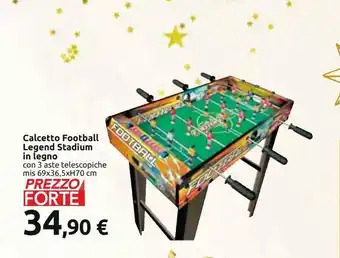 Calcetto football legend stadium in legno
