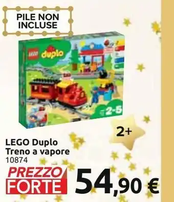 Carrefour Iper Lego duplo treno a vapore offerta