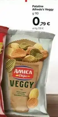 Carrefour Market Amica chips Patatine Alfredo's Veggy offerta
