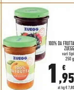 Conad Zuegg 100% Da Frutta Albicocche 250 G(ml) offerta