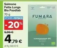 Carrefour Market Foodlab Bio Salmone Scozzese Affumicato Taglio Lungo offerta
